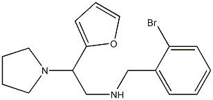 [(2-bromophenyl)methyl][2-(furan-2-yl)-2-(pyrrolidin-1-yl)ethyl]amine 结构式