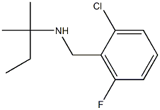 [(2-chloro-6-fluorophenyl)methyl](2-methylbutan-2-yl)amine 结构式