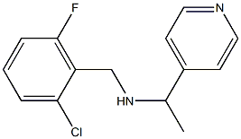 [(2-chloro-6-fluorophenyl)methyl][1-(pyridin-4-yl)ethyl]amine 结构式