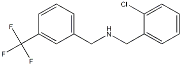 [(2-chlorophenyl)methyl]({[3-(trifluoromethyl)phenyl]methyl})amine 结构式