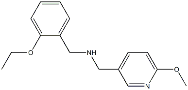 [(2-ethoxyphenyl)methyl][(6-methoxypyridin-3-yl)methyl]amine 结构式