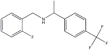 [(2-fluorophenyl)methyl]({1-[4-(trifluoromethyl)phenyl]ethyl})amine 结构式