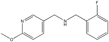 [(2-fluorophenyl)methyl][(6-methoxypyridin-3-yl)methyl]amine 结构式