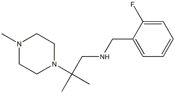 [(2-fluorophenyl)methyl][2-methyl-2-(4-methylpiperazin-1-yl)propyl]amine 结构式