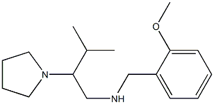 [(2-methoxyphenyl)methyl][3-methyl-2-(pyrrolidin-1-yl)butyl]amine 结构式