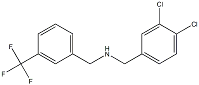 [(3,4-dichlorophenyl)methyl]({[3-(trifluoromethyl)phenyl]methyl})amine 结构式