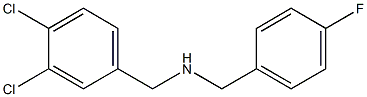 [(3,4-dichlorophenyl)methyl][(4-fluorophenyl)methyl]amine 结构式