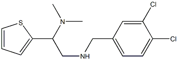 [(3,4-dichlorophenyl)methyl][2-(dimethylamino)-2-(thiophen-2-yl)ethyl]amine 结构式