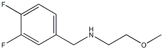 [(3,4-difluorophenyl)methyl](2-methoxyethyl)amine 结构式