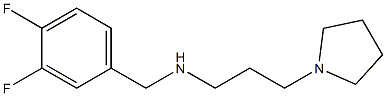 [(3,4-difluorophenyl)methyl][3-(pyrrolidin-1-yl)propyl]amine 结构式