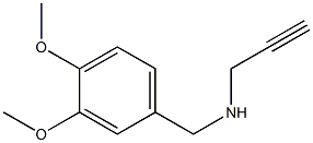 [(3,4-dimethoxyphenyl)methyl](prop-2-yn-1-yl)amine 结构式
