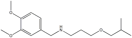 [(3,4-dimethoxyphenyl)methyl][3-(2-methylpropoxy)propyl]amine 结构式