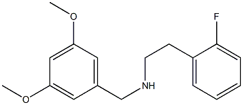 [(3,5-dimethoxyphenyl)methyl][2-(2-fluorophenyl)ethyl]amine 结构式