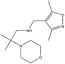 [(3,5-dimethyl-1,2-oxazol-4-yl)methyl][2-methyl-2-(morpholin-4-yl)propyl]amine 结构式