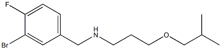 [(3-bromo-4-fluorophenyl)methyl][3-(2-methylpropoxy)propyl]amine 结构式