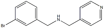 [(3-bromophenyl)methyl](pyridin-4-ylmethyl)amine 结构式