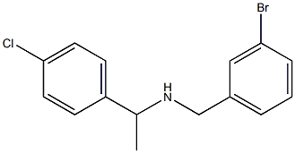 [(3-bromophenyl)methyl][1-(4-chlorophenyl)ethyl]amine 结构式