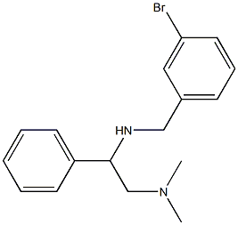 [(3-bromophenyl)methyl][2-(dimethylamino)-1-phenylethyl]amine 结构式