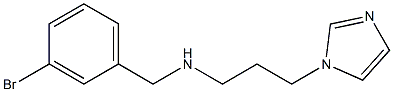 [(3-bromophenyl)methyl][3-(1H-imidazol-1-yl)propyl]amine 结构式
