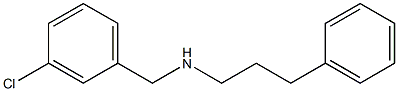 [(3-chlorophenyl)methyl](3-phenylpropyl)amine 结构式