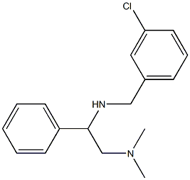 [(3-chlorophenyl)methyl][2-(dimethylamino)-1-phenylethyl]amine 结构式