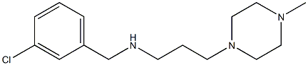 [(3-chlorophenyl)methyl][3-(4-methylpiperazin-1-yl)propyl]amine 结构式