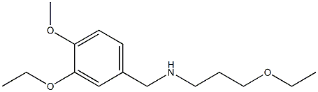 [(3-ethoxy-4-methoxyphenyl)methyl](3-ethoxypropyl)amine 结构式