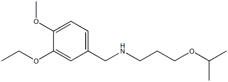 [(3-ethoxy-4-methoxyphenyl)methyl][3-(propan-2-yloxy)propyl]amine 结构式