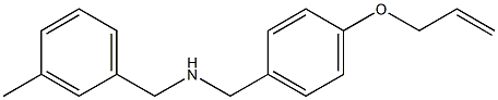 [(3-methylphenyl)methyl]({[4-(prop-2-en-1-yloxy)phenyl]methyl})amine 结构式