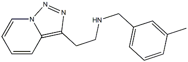 [(3-methylphenyl)methyl](2-{[1,2,4]triazolo[3,4-a]pyridin-3-yl}ethyl)amine 结构式