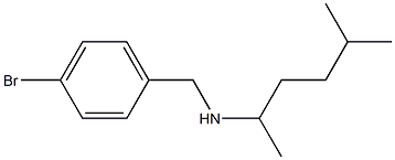 [(4-bromophenyl)methyl](5-methylhexan-2-yl)amine 结构式