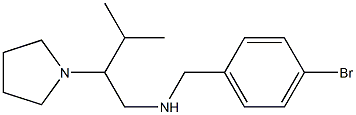 [(4-bromophenyl)methyl][3-methyl-2-(pyrrolidin-1-yl)butyl]amine 结构式