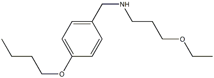 [(4-butoxyphenyl)methyl](3-ethoxypropyl)amine 结构式