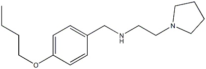 [(4-butoxyphenyl)methyl][2-(pyrrolidin-1-yl)ethyl]amine 结构式