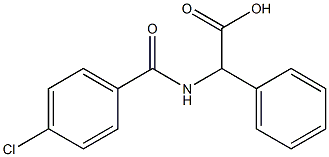 [(4-chlorobenzoyl)amino](phenyl)acetic acid 结构式