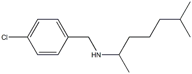 [(4-chlorophenyl)methyl](6-methylheptan-2-yl)amine 结构式