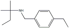 [(4-ethylphenyl)methyl](2-methylbutan-2-yl)amine 结构式