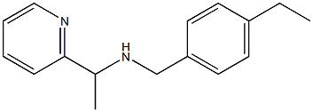 [(4-ethylphenyl)methyl][1-(pyridin-2-yl)ethyl]amine 结构式