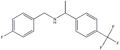 [(4-fluorophenyl)methyl]({1-[4-(trifluoromethyl)phenyl]ethyl})amine 结构式