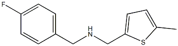 [(4-fluorophenyl)methyl][(5-methylthiophen-2-yl)methyl]amine 结构式
