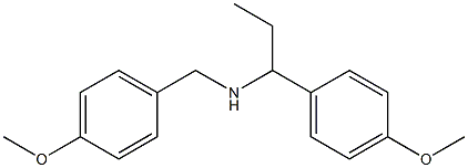 [(4-methoxyphenyl)methyl][1-(4-methoxyphenyl)propyl]amine 结构式