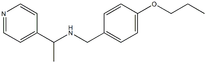 [(4-propoxyphenyl)methyl][1-(pyridin-4-yl)ethyl]amine 结构式