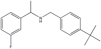 [(4-tert-butylphenyl)methyl][1-(3-fluorophenyl)ethyl]amine 结构式