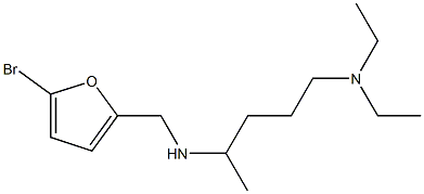 [(5-bromofuran-2-yl)methyl][5-(diethylamino)pentan-2-yl]amine 结构式