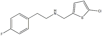 [(5-chlorothiophen-2-yl)methyl][2-(4-fluorophenyl)ethyl]amine 结构式