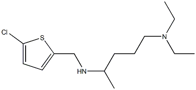[(5-chlorothiophen-2-yl)methyl][5-(diethylamino)pentan-2-yl]amine 结构式