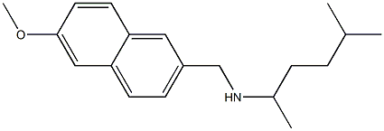 [(6-methoxynaphthalen-2-yl)methyl](5-methylhexan-2-yl)amine 结构式