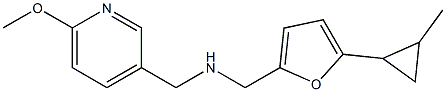 [(6-methoxypyridin-3-yl)methyl]({[5-(2-methylcyclopropyl)furan-2-yl]methyl})amine 结构式