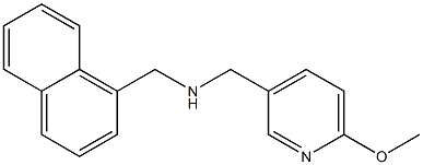 [(6-methoxypyridin-3-yl)methyl](naphthalen-1-ylmethyl)amine 结构式