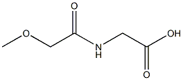 [(methoxyacetyl)amino]acetic acid 结构式